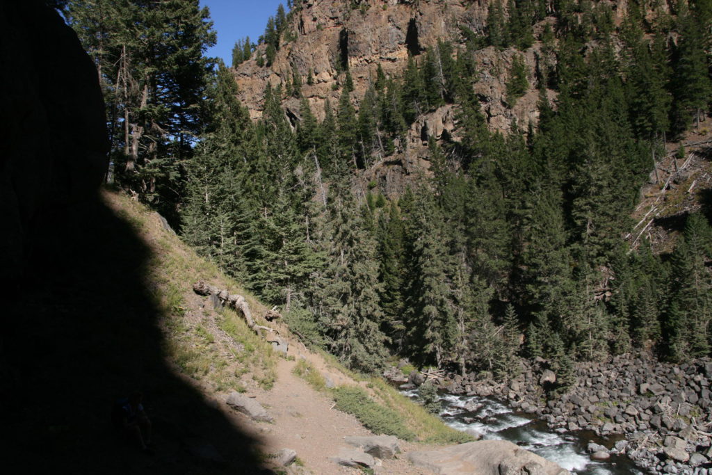 Osprey Falls Trail: View from waterfall